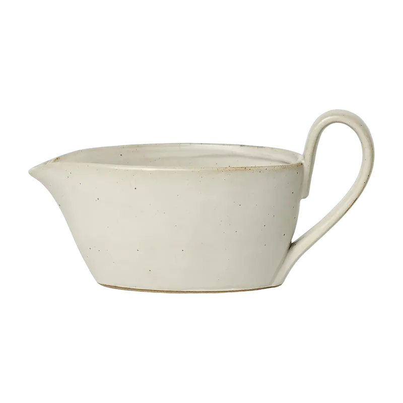 Saucière en porcelaine blanc cassé Flow - Ferm Living - The Cool Republic