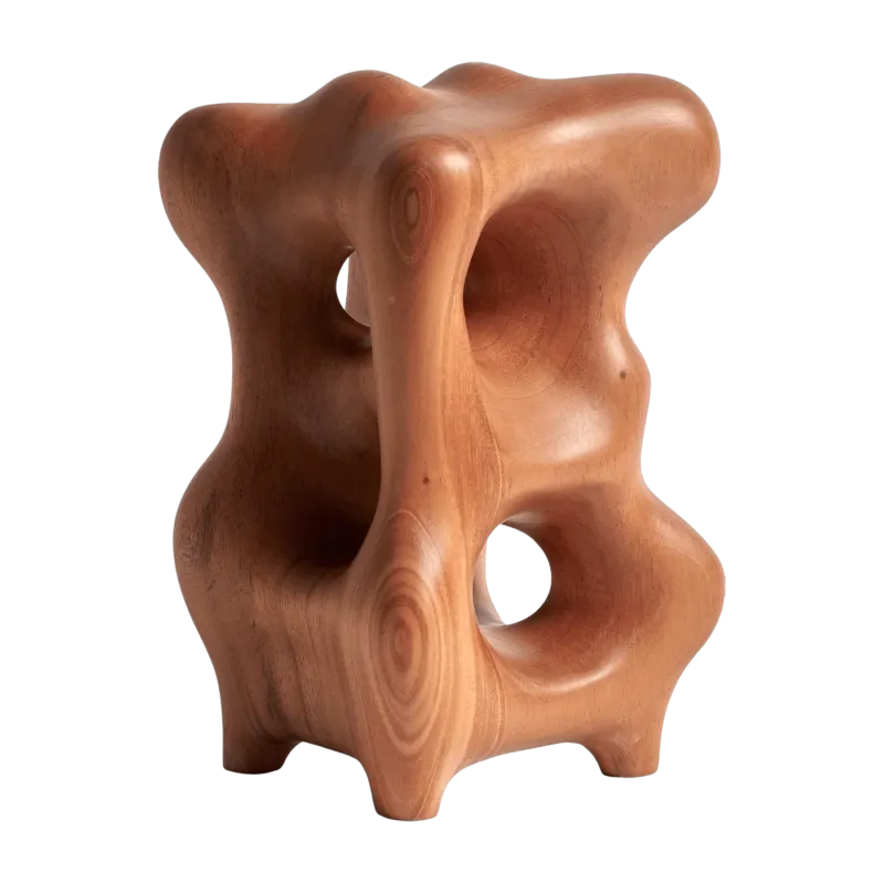 Sculpture Natural Organic en acajou - Ethnicraft Accessories - The Cool Republic