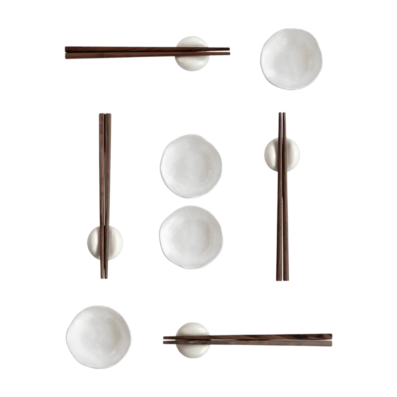 Service sushi pour 4 personnes en céramique beige Native - 101 COPENHAGEN - The Cool Republic