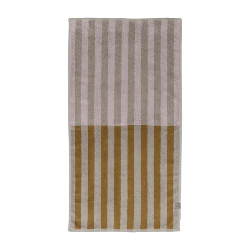 Serviette de bain à rayures 70 x 133 cm Discorder - Mette Ditmer - The Cool Republic