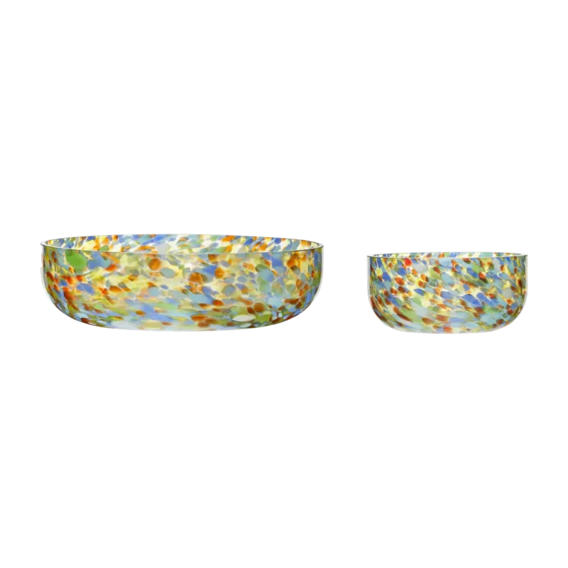 Set de 2 bols en verre Confetti - Hübsch - The Cool Republic
