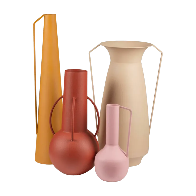 Set de 4 vases décoratifs tons rose Roman - Pols Potten - The Cool Republic