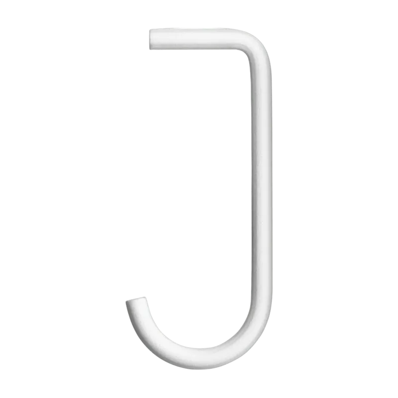 Set de 5 crochets en métal blanc "J" - String furniture - The Cool Republic