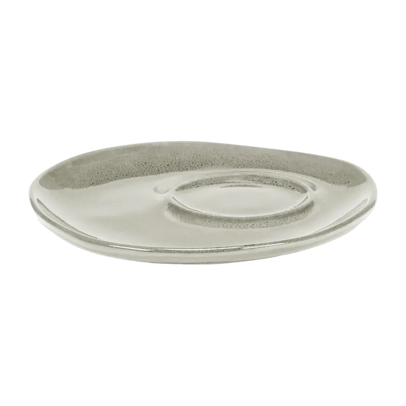 Soucoupe tasse à café en grès blanc cassé 14,5cm La Mère - Serax - The Cool Republic