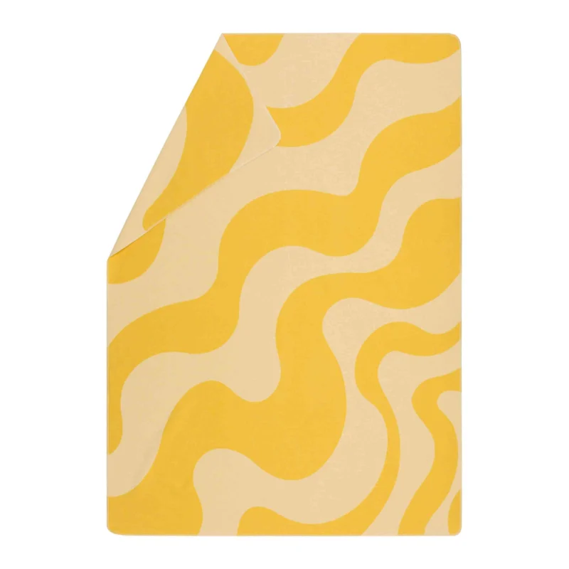 David Fussenegger SILVRETTA Retro Waves Flanelldecke aus Baumwolle