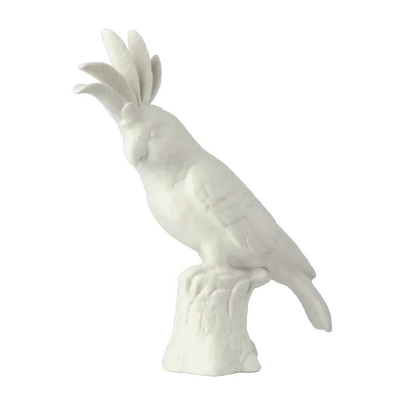 Statue en proceleine blanche Cacatoes - Pols Potten - The Cool Republic