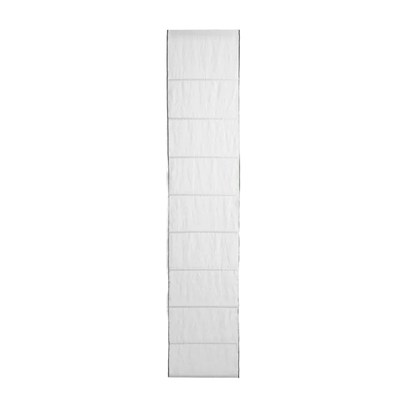 Store bateau 220x45 cm Blanc Et Bourdon Noir Carlina - Madura - The Cool Republic