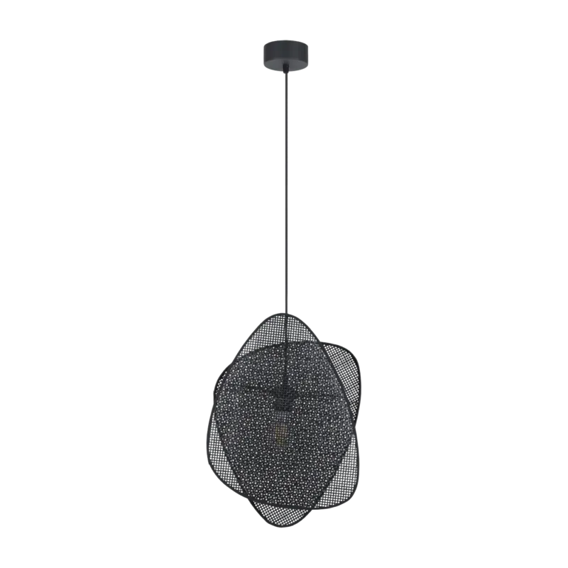 Suspension 2 écrans en cannage noire 320 cm Screen - Market set - The Cool Republic