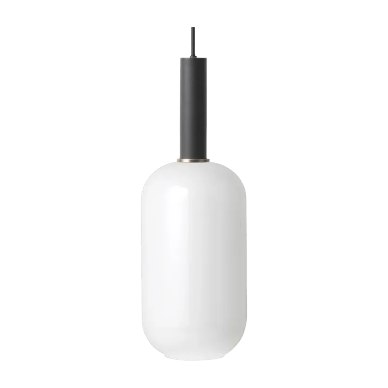 Suspension blanche 34 cm socket high noir Opal Collect - Ferm Living - The Cool Republic