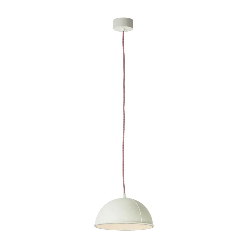 Suspension blanche avec son câble banc et rouge Pop 1 - In-es.artdesign - The Cool Republic