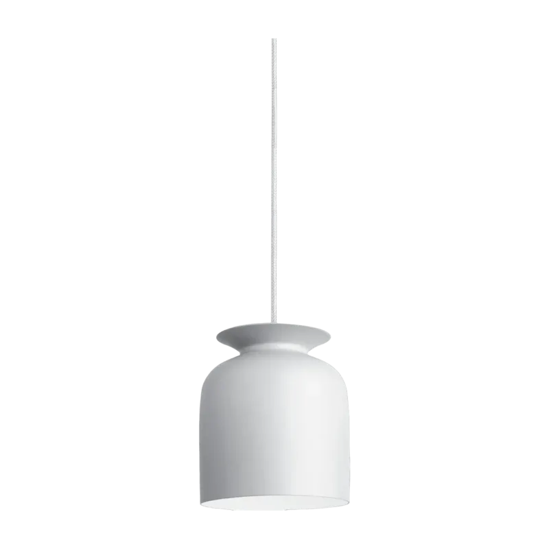 Suspension blanche en aluminium 20 cm Ronde - Gubi - The Cool Republic