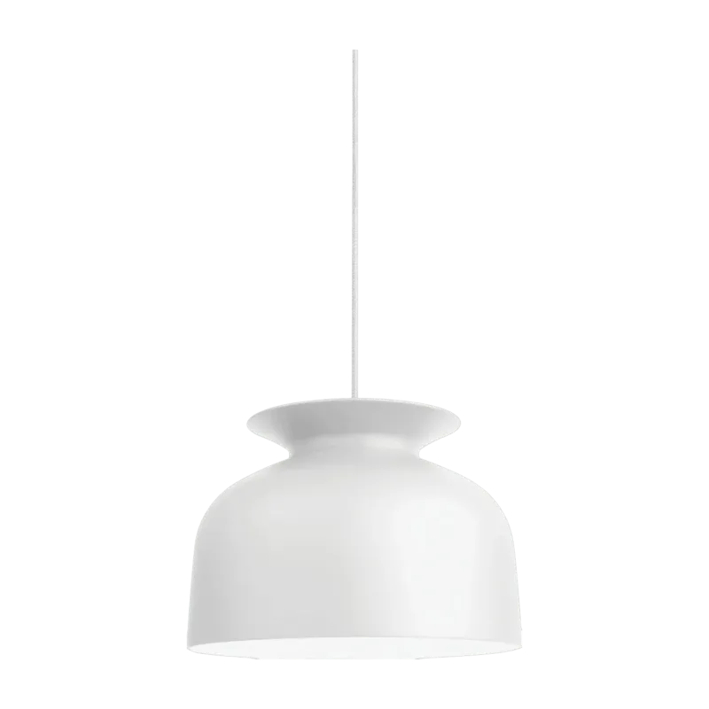 Suspension blanche en aluminium 40 cm Ronde - Gubi - The Cool Republic