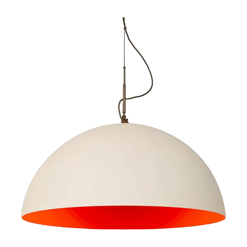 Suspension blanche et rouge Mezza Luna - In-es.artdesign - The Cool Republic