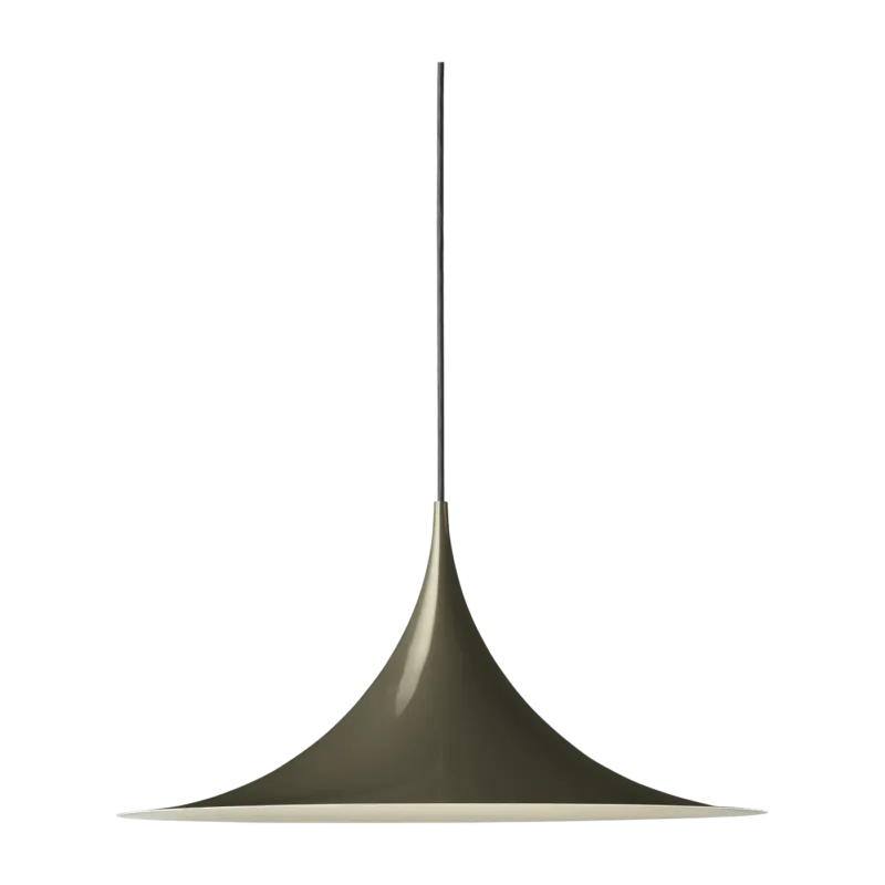 Suspension design en acier marron noir brillant 47cm Semi - Gubi - The Cool Republic