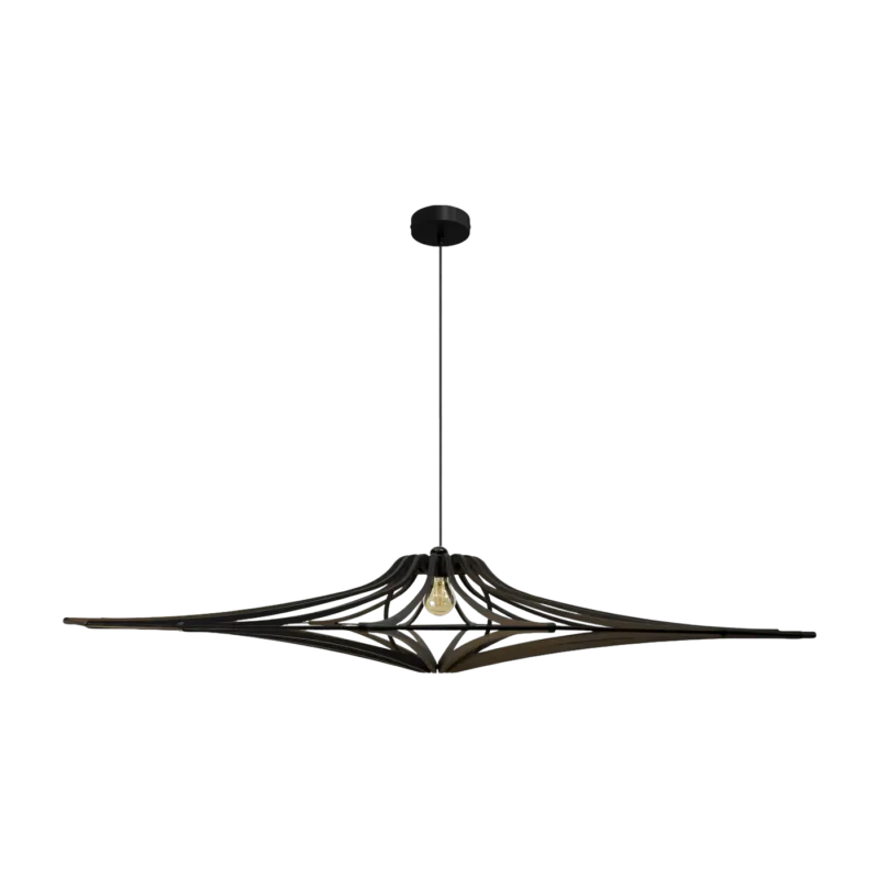 Suspension Design en bois noir 124cm SINGING BLACK - RIF - The Cool Republic