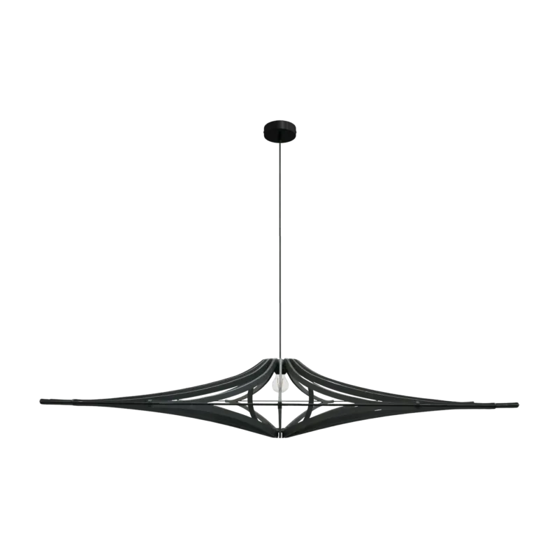 Suspension Design noir XL 160cm câble coton SINGING BLACK - RIF - The Cool Republic