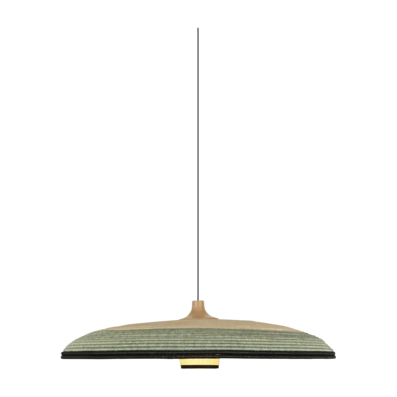 Suspension en abaca tissée bleue XL Grass - Forestier - The Cool Republic