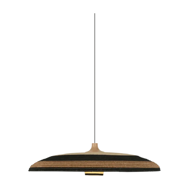 Suspension en abaca tissée marron L Grass - Forestier - The Cool Republic