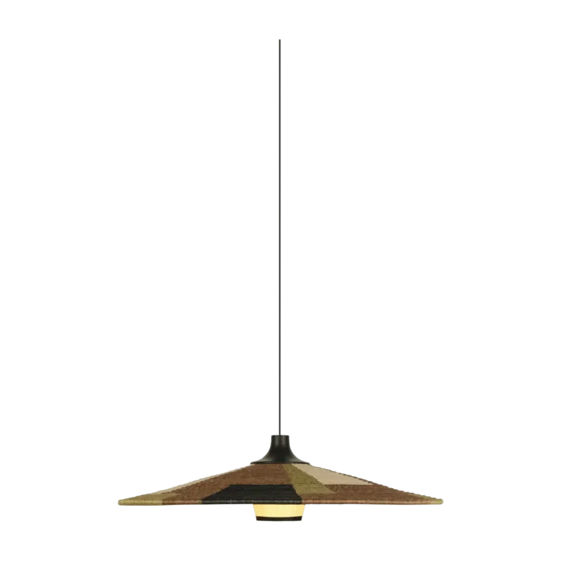 Suspension en abaca tissée marron L Parrot - Forestier - The Cool Republic