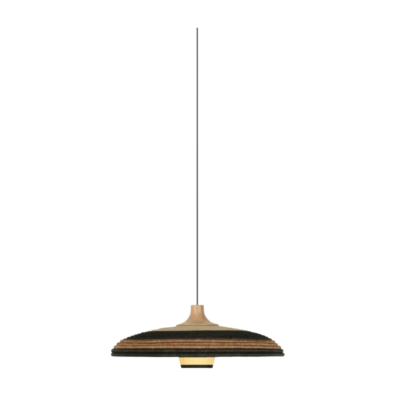 Suspension en abaca tissée marron M Grass - Forestier - The Cool Republic