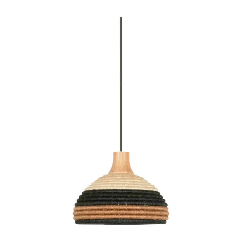 Suspension en abaca tissée marron S Grass - Forestier - The Cool Republic