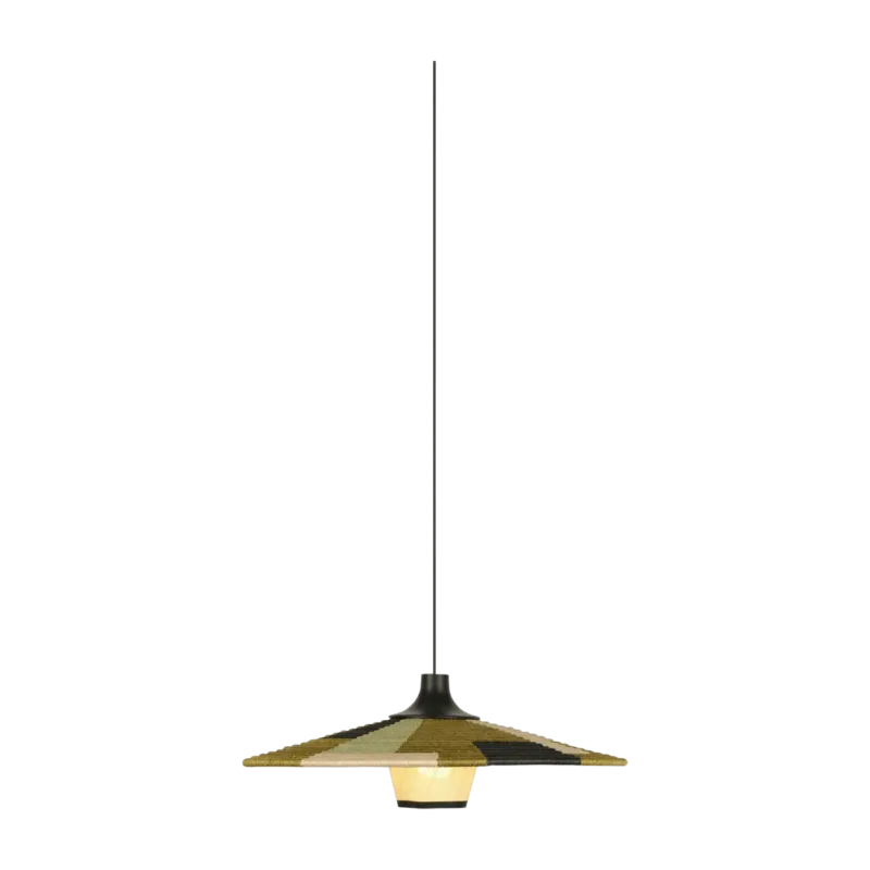 Suspension en abaca tissée verte M Parrot - Forestier - The Cool Republic