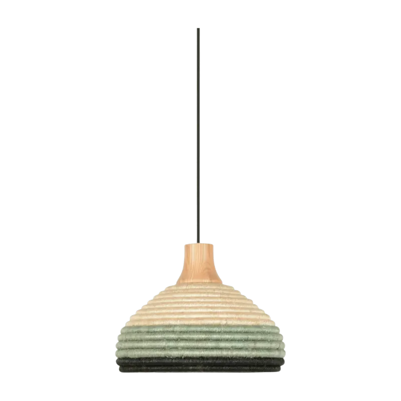 Suspension en abaca tressée bleue XS Grass - Forestier - The Cool Republic
