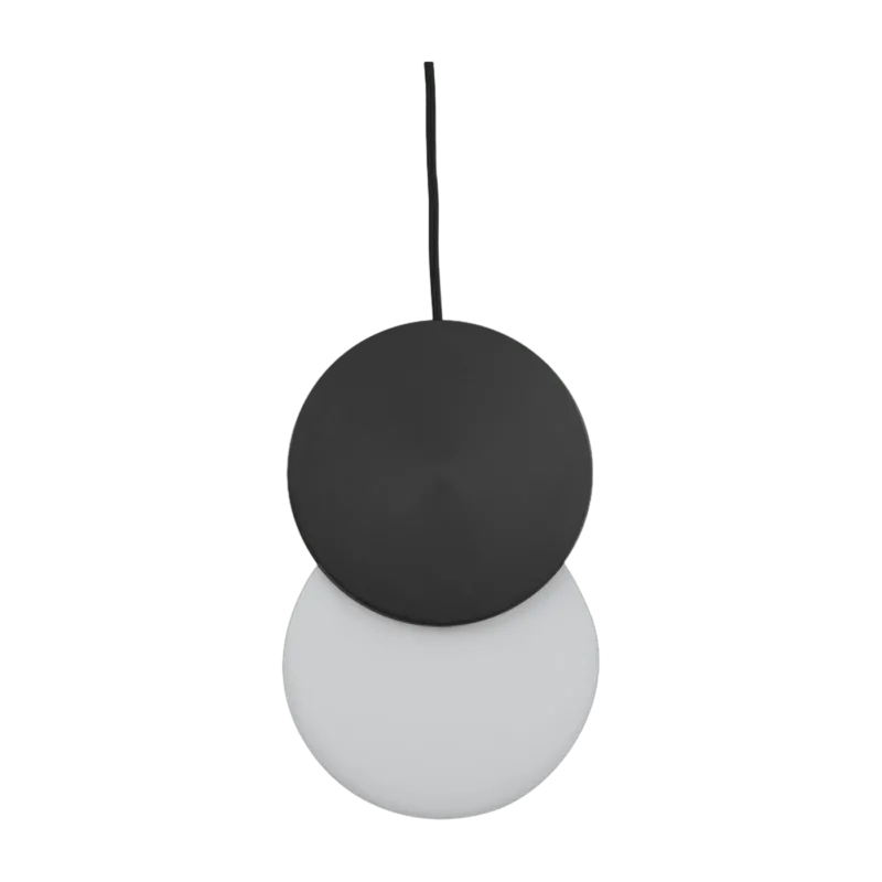 Suspension en acier noire 20 x 31 cm Duo - Eno studio - The Cool Republic