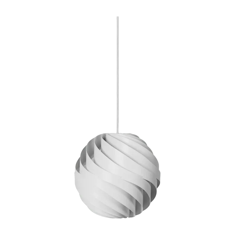 Suspension en aluminium blanc 36 cm Turbo - Gubi - The Cool Republic