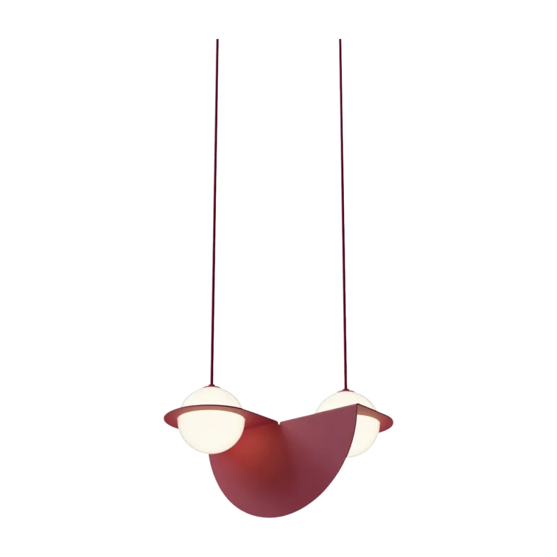 Suspension en aluminium bordeaux Laurent n°1 - Lambert & Fils - The Cool Republic