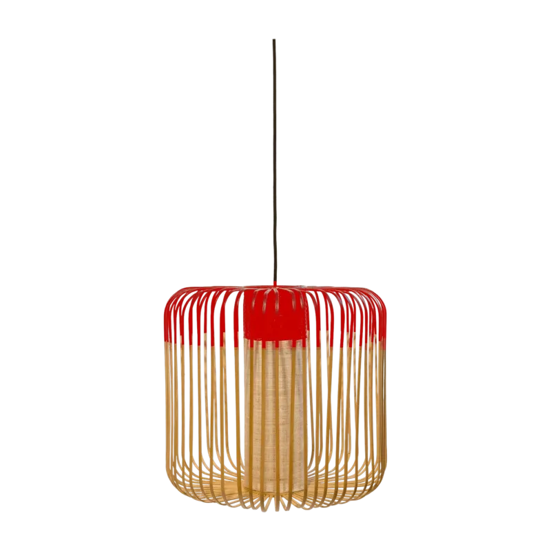 Suspension en bambou rouge M Bamboo outdoor - Forestier - The Cool Republic