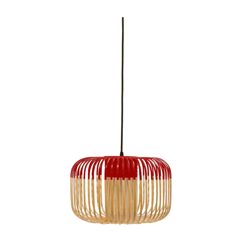 Suspension en bambou rouge S Bamboo outdoor - Forestier - The Cool Republic
