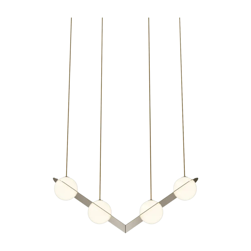 Suspension en laiton et câbles dorés Laurent n°2 - Lambert & Fils - The Cool Republic