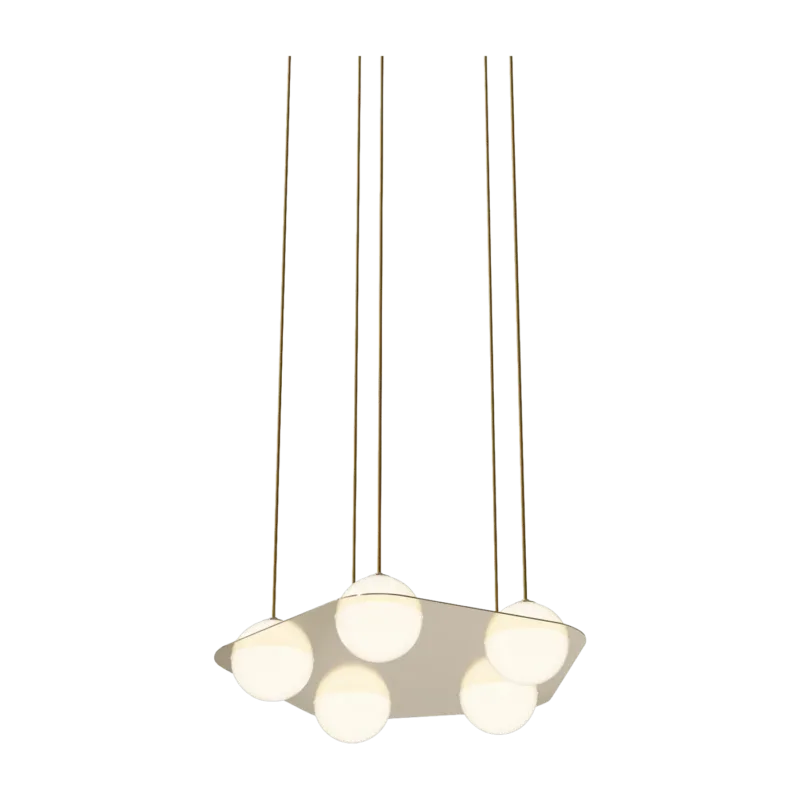 Suspension en laiton et câbles dorés Laurent n°4 - Lambert & Fils - The Cool Republic