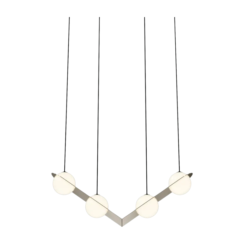 Suspension en laiton et câbles noirs Laurent n°2 - Lambert & Fils - The Cool Republic