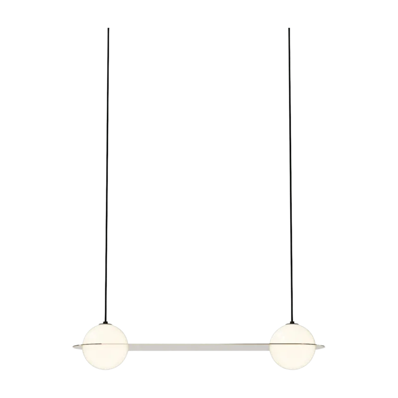 Suspension en laiton et câbles noirs Laurent n°3 - Lambert & Fils - The Cool Republic