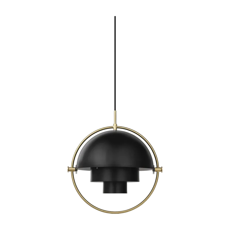Suspension en laiton et métal noir Multi-Lite - Gubi - The Cool Republic