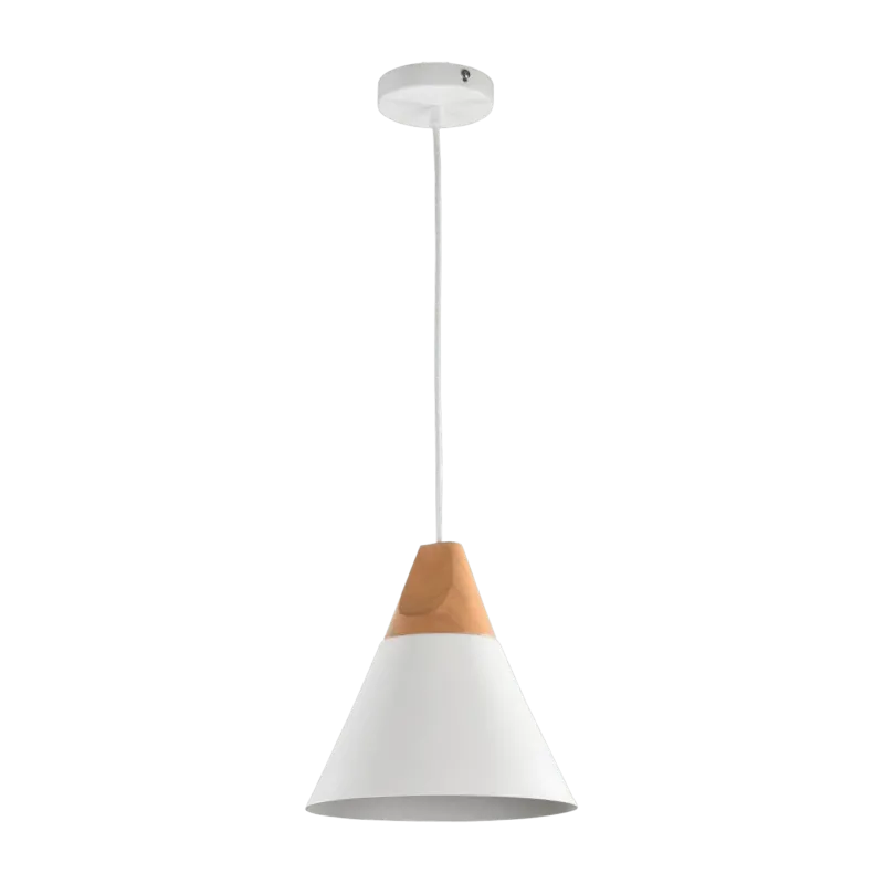 Suspension en métal blanche 22 cm Bicones - Maytoni - The Cool Republic