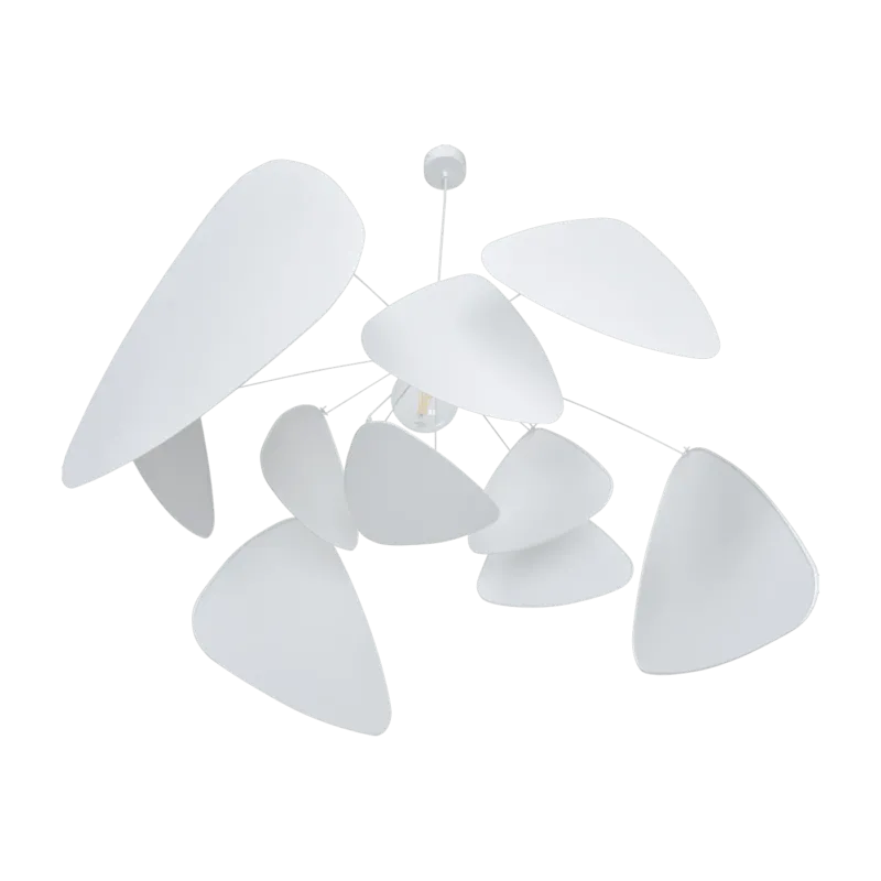 Suspension en métal et papier blanc 110 cm Screen Murano - Market set - The Cool Republic