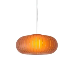 Suspension en plastique recyclé ambre givrée 50cm Teresa Frozen - Kartell - The Cool Republic
