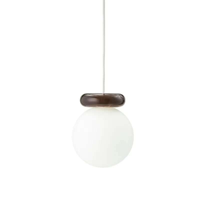 Suspension en résine marron foncé et verre 18x15cm Hinx - Normann Copenhagen - The Cool Republic