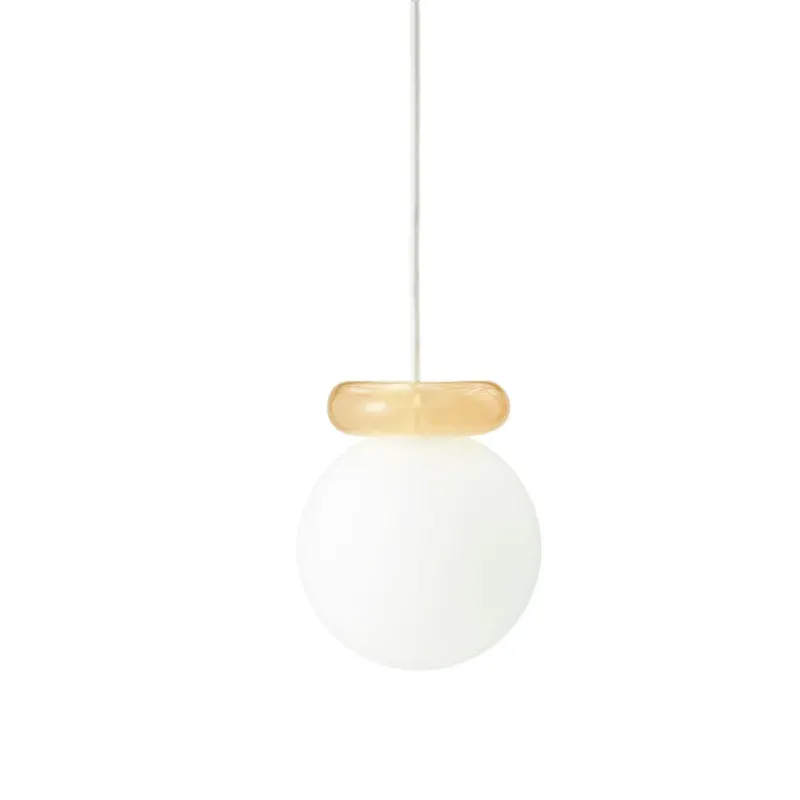 Suspension en résine transparente jaune et verre 18x15cm Hinx - Normann Copenhagen - The Cool Republic