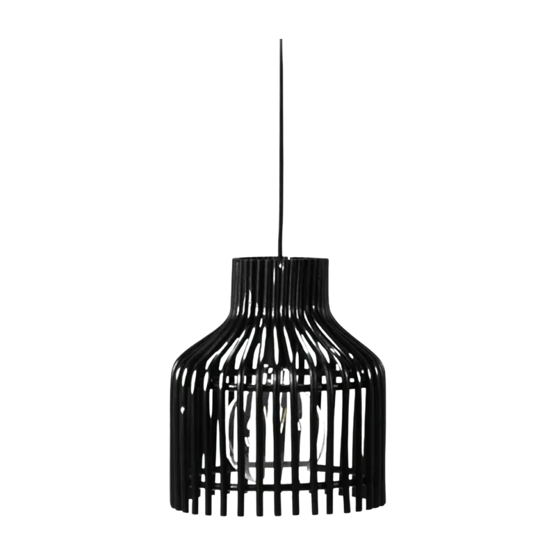 Suspension en rotin noir Mini Firefly - Vincent Sheppard - The Cool Republic