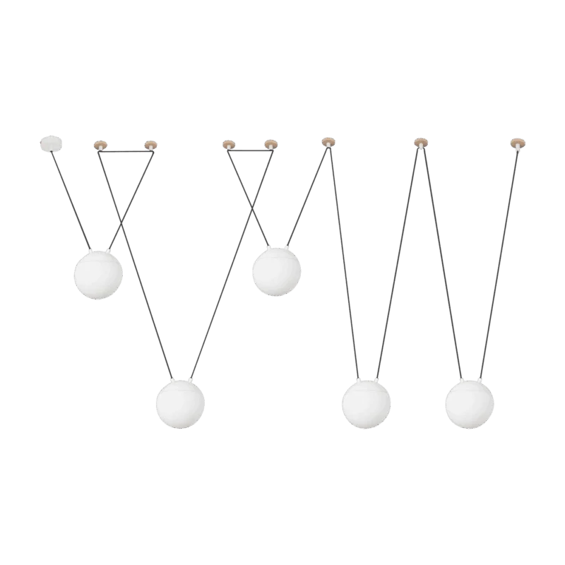 Suspension en verre blanc 5L Mine Space - Faro Barcelona - The Cool Republic