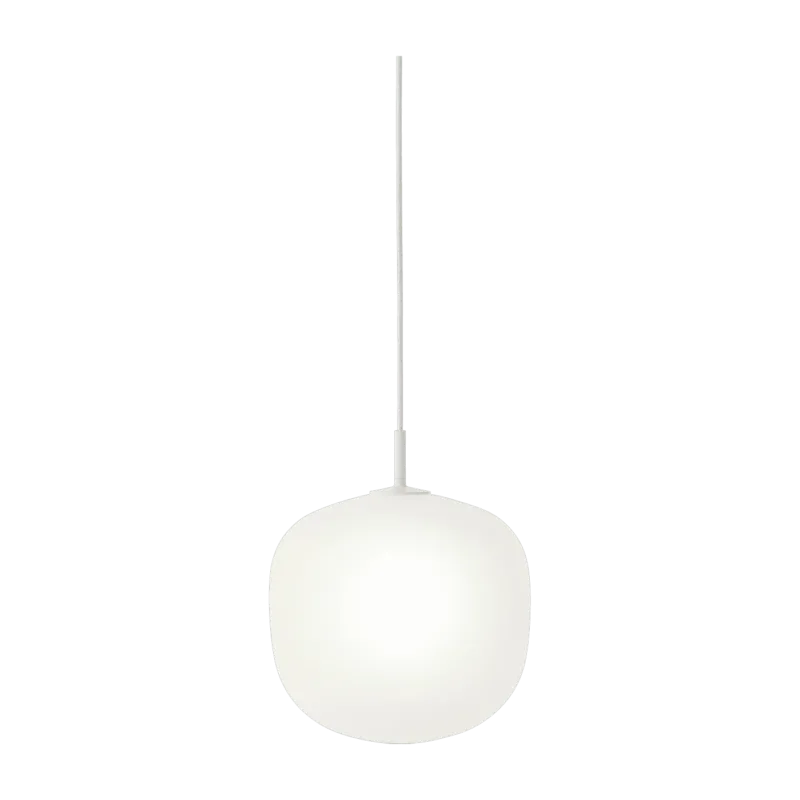 Suspension en verre blanche 25 cm Rime - Muuto - The Cool Republic