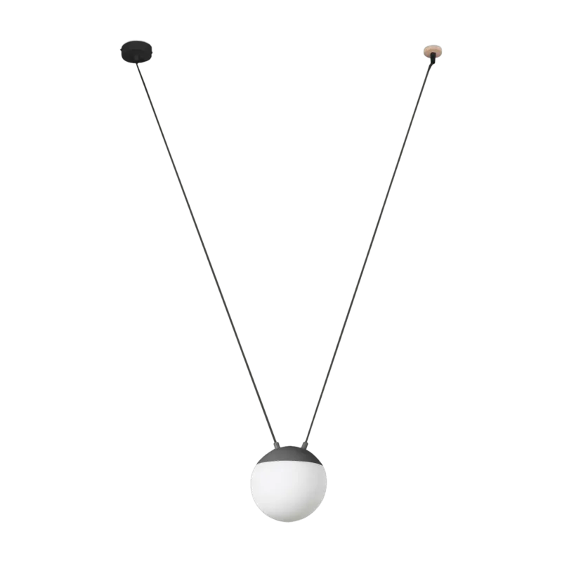 Suspension en verre gris 1L Mine Space - Faro Barcelona - The Cool Republic