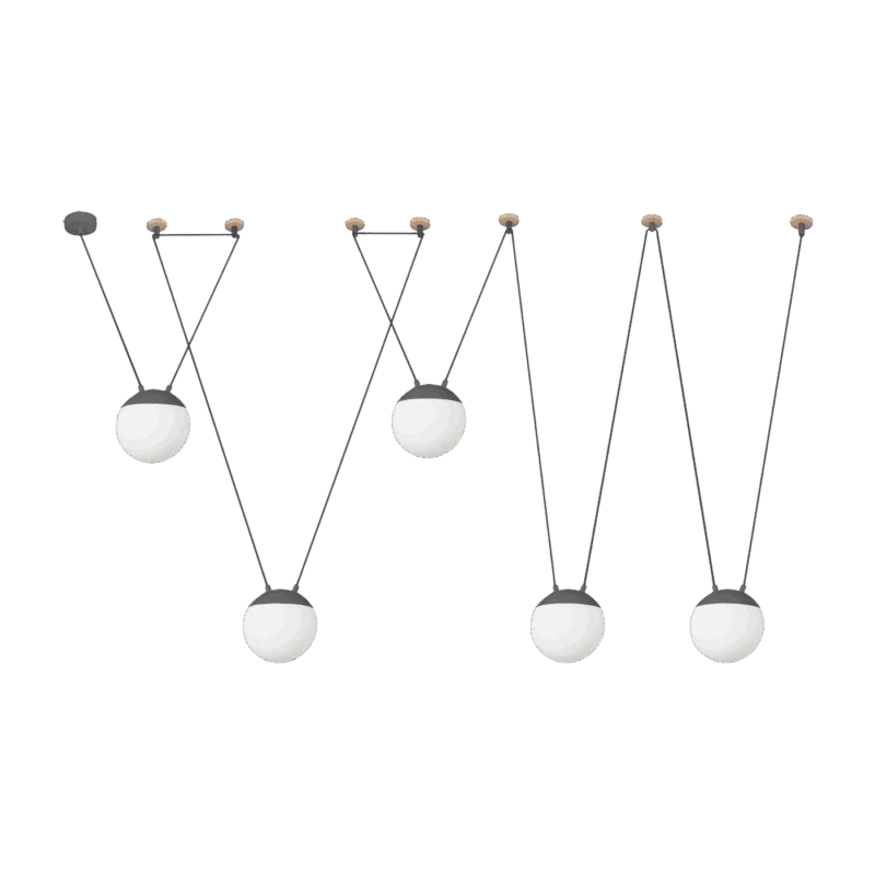 Suspension en verre grise 5L Mine Space - Faro Barcelona - The Cool Republic