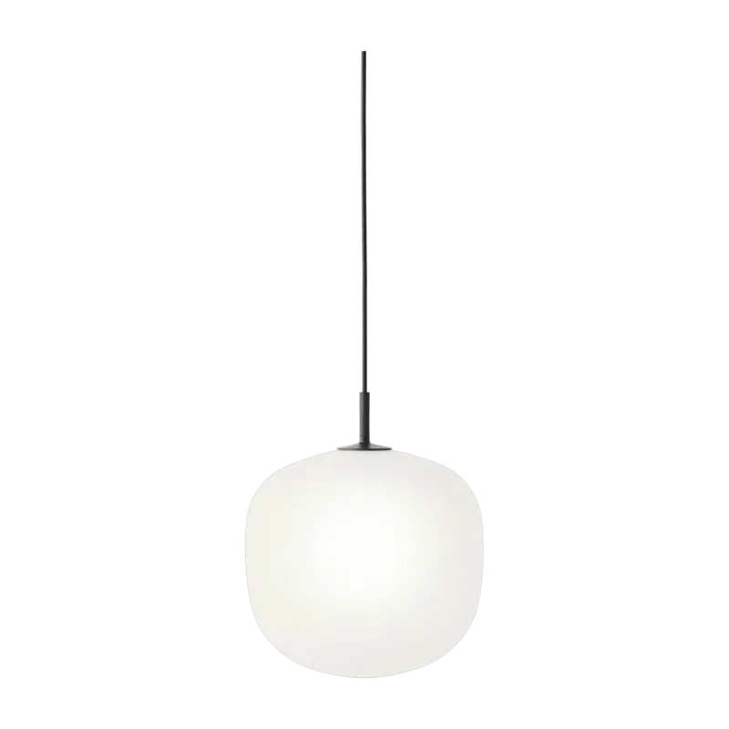 Suspension en verre noire 25 cm Rime - Muuto - The Cool Republic