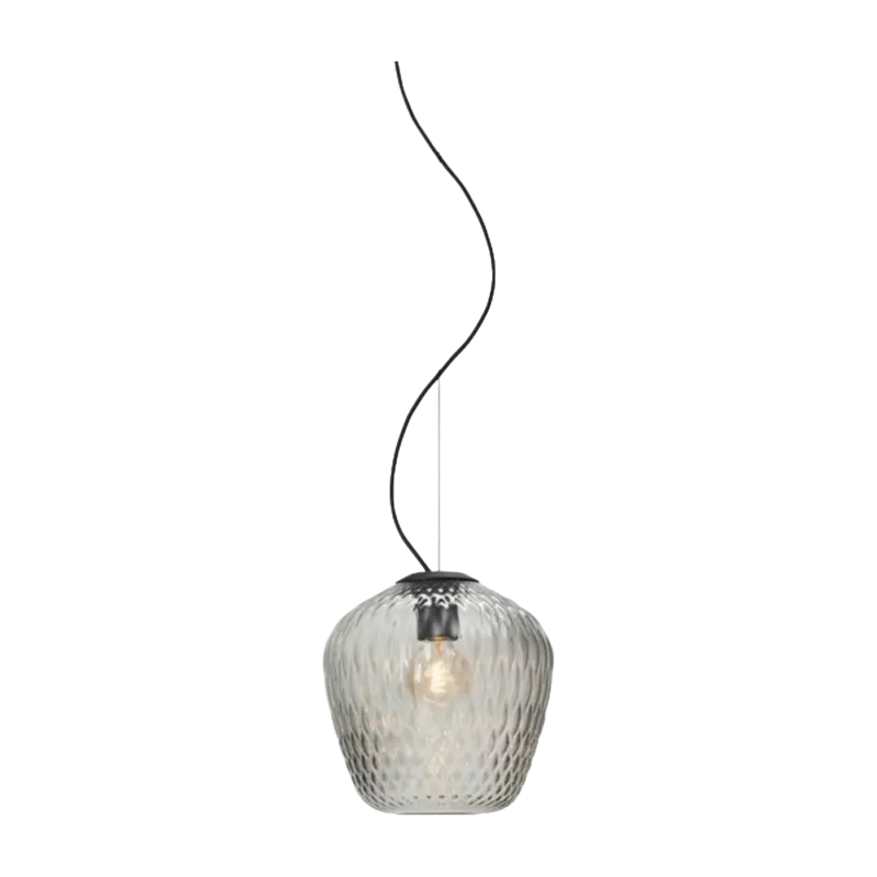Suspension en verre soufflé gris Blown SW3 - &tradition - The Cool Republic