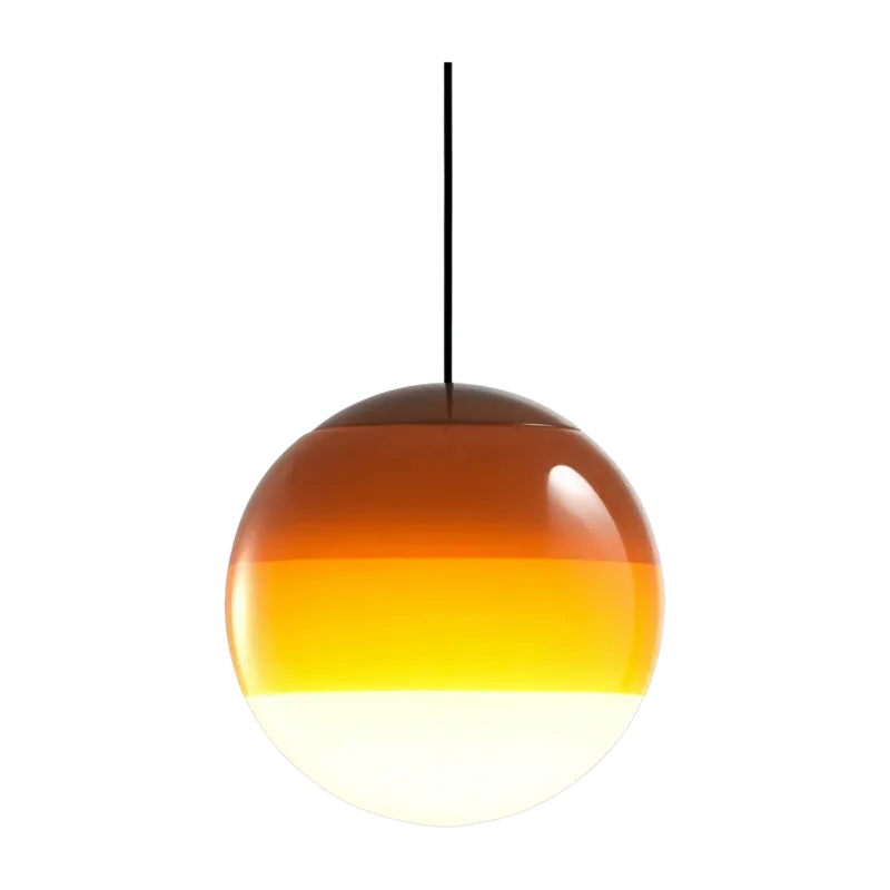 Suspension globe 20 cm ambre Dipping Light - Marset - The Cool Republic